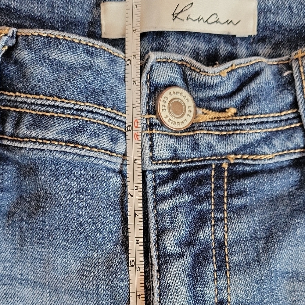KanCan Mid Rise Skinny Denim Jeans Distressed Cotton Stretch Size 30 - Picture 5 of 11